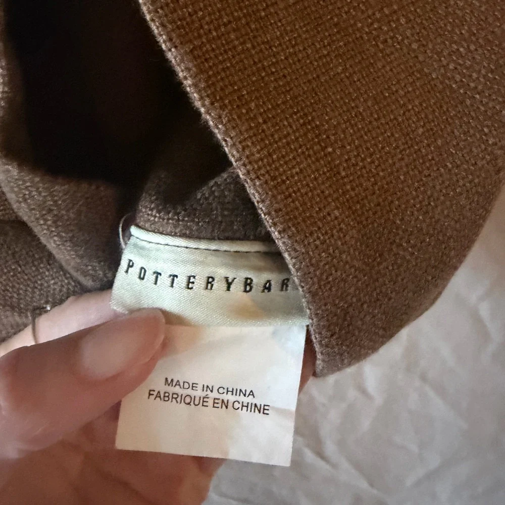 Pottery barn linen pillow case